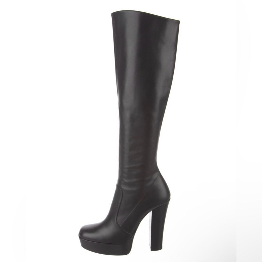 Saint Laurent Black Over the Knee Boots